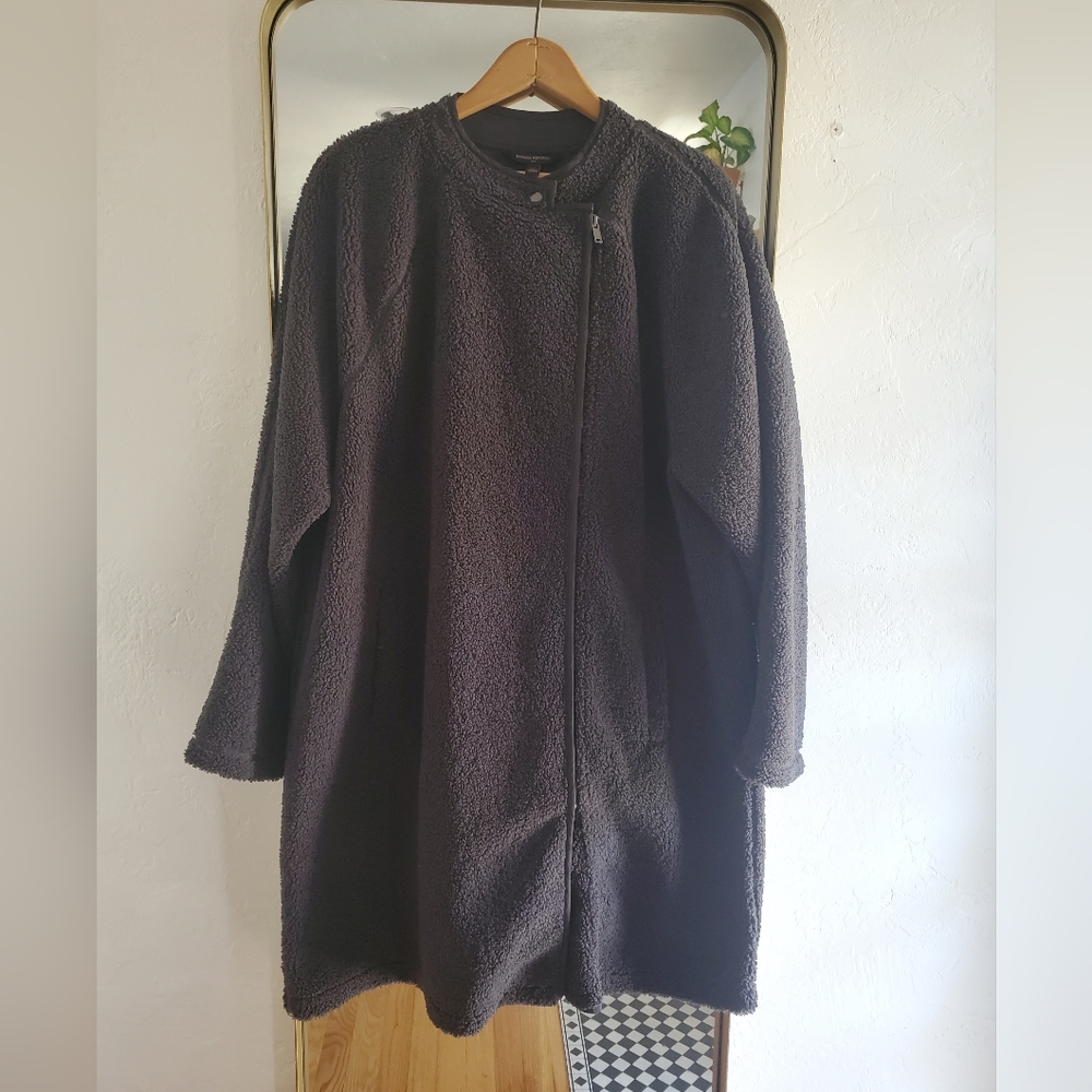 Banana Republic, Oversized Gray Teddy Jacket, Size XL, excellent condition